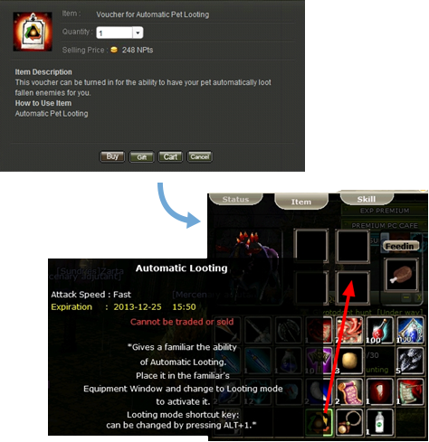 Auto Looting Feature